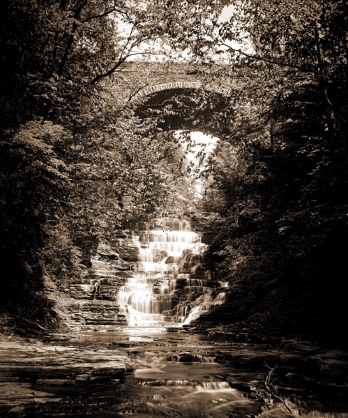 Cascadilla Gorge, Ithaca, N.Y, Waterfalls, Canyons, Bridges, Rivers, United States, New York