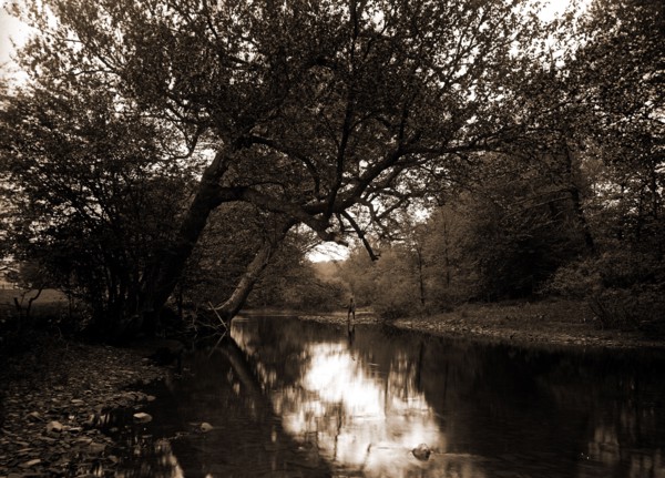 Fishing on the Genegantslet, Smithville Flats, N.Y, Rivers, Fishing, United States, New York