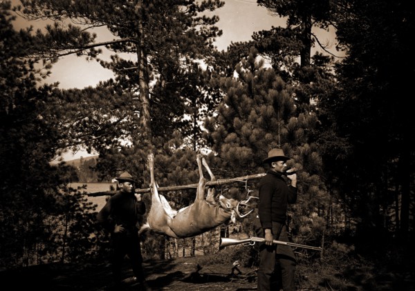 Hunting in the Adirondacks, Deer hunting, Dead animals, Mountains, United States, New York (State),