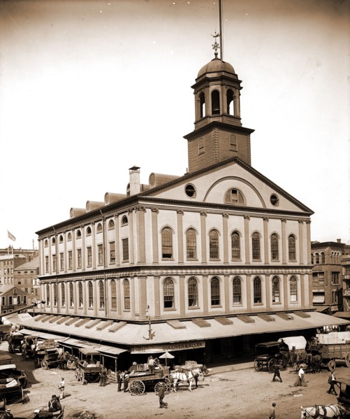 Faneuil Hall, Boston, Mass, Faneuil Hall (Boston, Mass.), Markets, United States, Massachusetts,