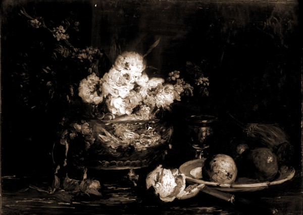 Fruit and flowers, Vollon, Antoine, 1833-1900, Flowers, Fruit, 1900