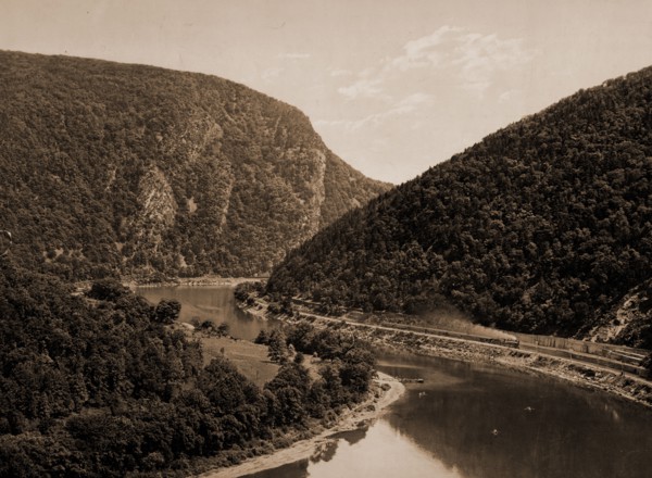 Delaware Water Gap, above the Gap from Winona Cliff, Pa, Jackson, William Henry, 1843-1942, Rivers,