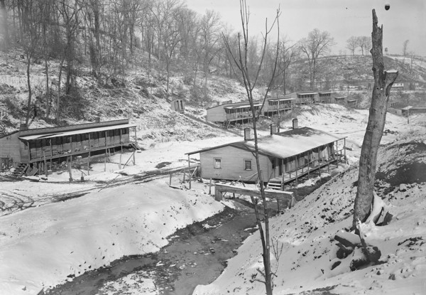 Scott's Run, West Virginia. The Patch - One of the worst camps in Scott's Run. The stream is an