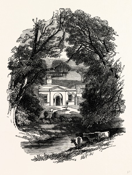 The Dairy, Castle Howard, UK, England, engraving 1870s, Britain