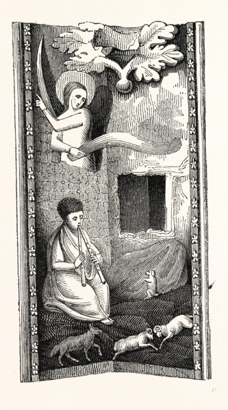 Specimen Old Paintings St. Stephen's Chapel, London, England, engraving 19th century, Britain, UK