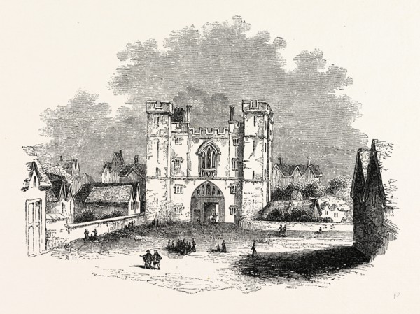 St. John's Gate Hollar, London, England, engraving 19th century, Britain, UK
