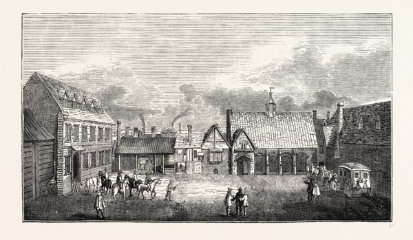 Arundel House between The Strand and the river Thames, London, England, engraving 19th century,