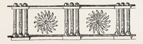 Cornice Small Arms Armoury, London, England, engraving 19th century, Britain, UK