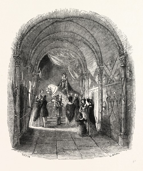 Queen Elizabeth's Armoury, London, England, engraving 19th century, Britain, UK