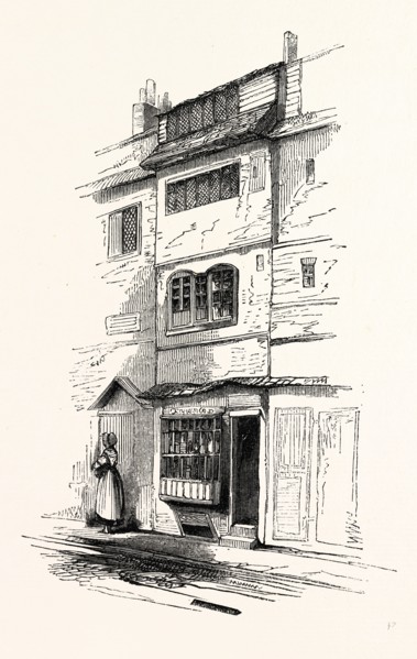 House Booth Street, Spitaltields, London, England, engraving 19th century, Britain, UK