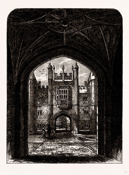 BOLEYN'S GATEWAY, UK, engraving 1881 - 1884