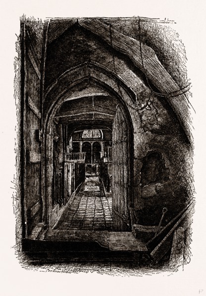 INTERIOR OF PERIVALE CHURCH, from an Etching by W. L. Wilkins, 1848