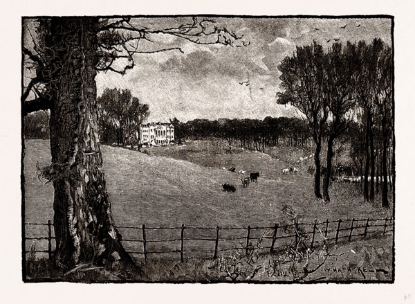 WROTHAM PARK, UK, engraving 1881 - 1884