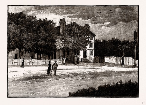 THE " EAGLE," SNARESBROOK, UK, engraving 1881 - 1884