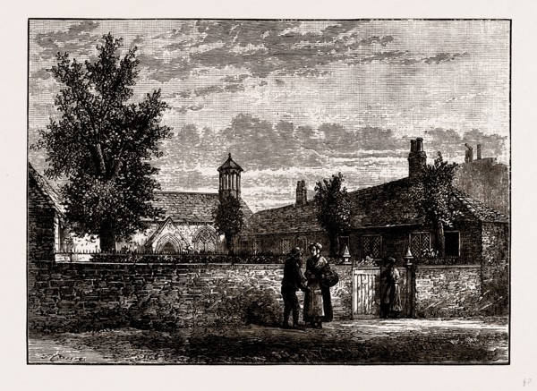 ILFORD HOSPITAL, UK, engraving 1881 - 1884