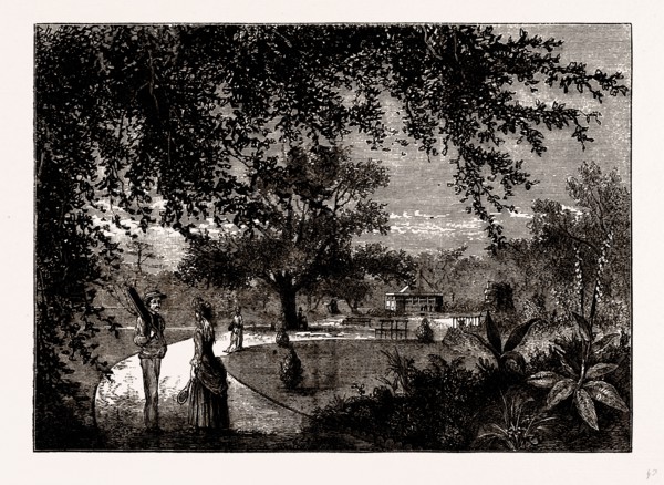 WESTHAM PARK, UK, engraving 1881 - 1884