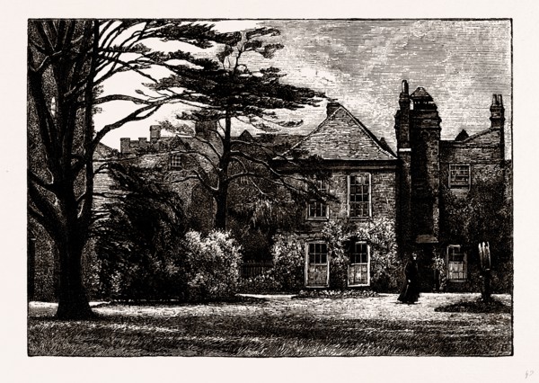 ANNE BOLEYN'S CASTLE, UK, engraving 1881 - 1884