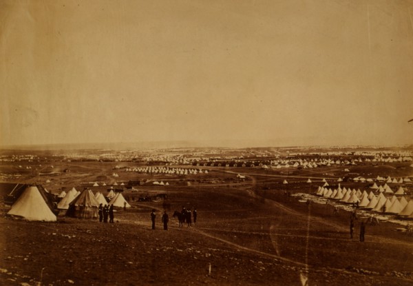 Plateau of Sebastopol: Allied camp on the plateau before Sebastopol, Crimean War, 1853-1856, Roger