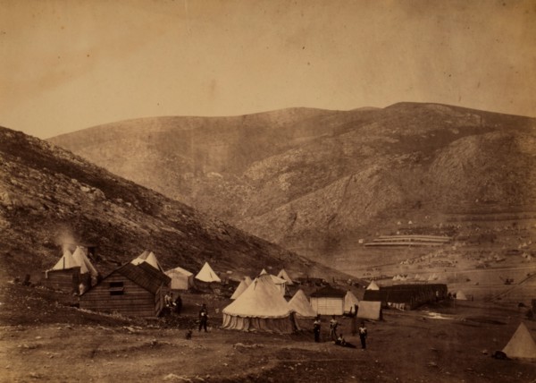Encampment of the 71st Regiment at Balaclava commissariat camp &c, Crimean War, 1853-1856, Roger