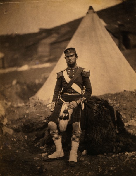 Captain Cuninghame, 42nd Regiment, Crimean War, 1853-1856, Roger Fenton historic war campaign photo