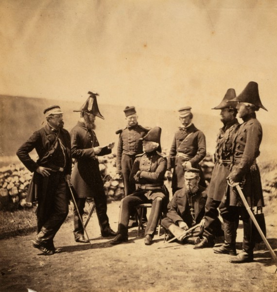Lieutenant General Sir George Brown G.C.B. & officers of his staff Major Hallewell, Colonel