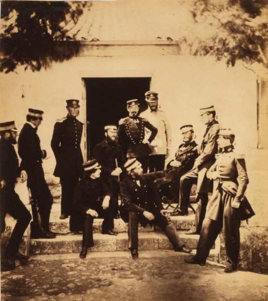 Head Quarters staff: 1) Colonel Vico; 2) Major the Honourable Leicester Curzon; 3) Lord Burghersh;