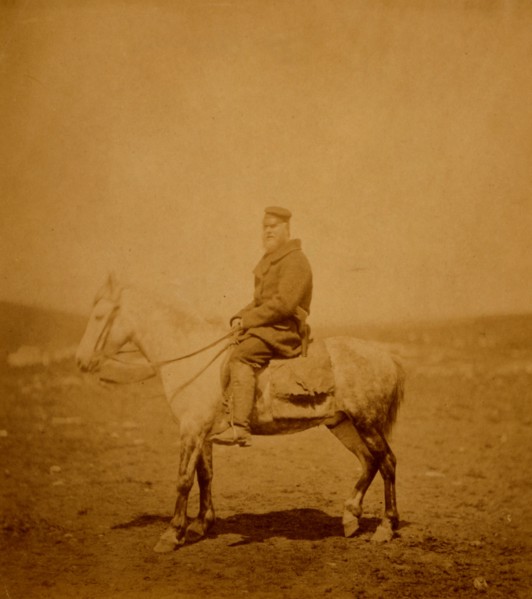 Captain Chawner, Crimean War, 1853-1856, Roger Fenton historic war campaign photo