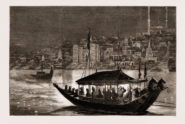 THE JOURNEY UP THE GANGES, THE PRINCE OF WALES IN INDIA, 1876