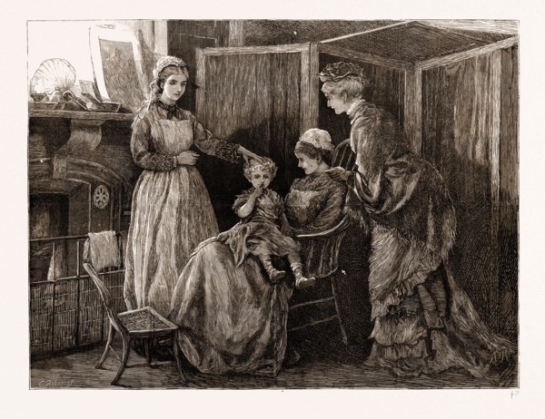 THE QUEEN'S VISIT TO THE EAST END: "RECOVERING:" AT THE LONDON HOSPITAL, UK, 1876