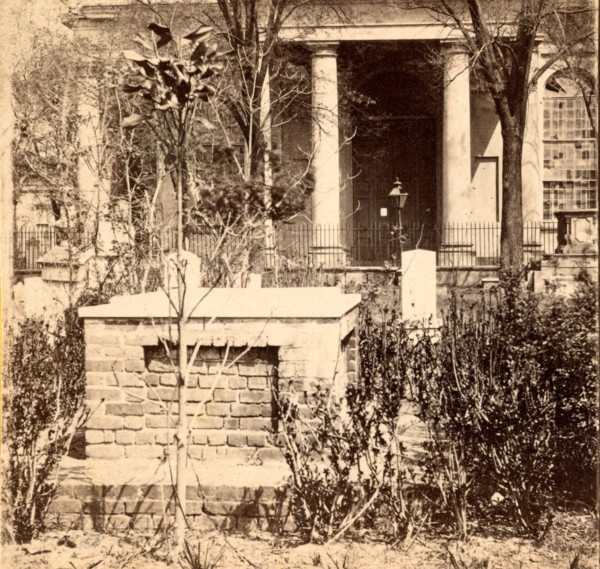 Grave of John C. Calhoun, in front of St. Philip's church, Charleston, S.C., USA, US, Vintage