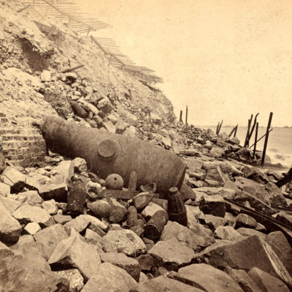 View of the east face of Fort Sumpter (i.e. Sumter), Charleston Harbor, S.C.Fort Sumter is a Third