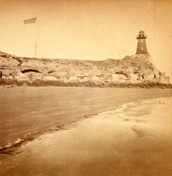 Fort Sumter, south side, Morris Island. Fort Sumter is a Third System masonry sea fort located in
