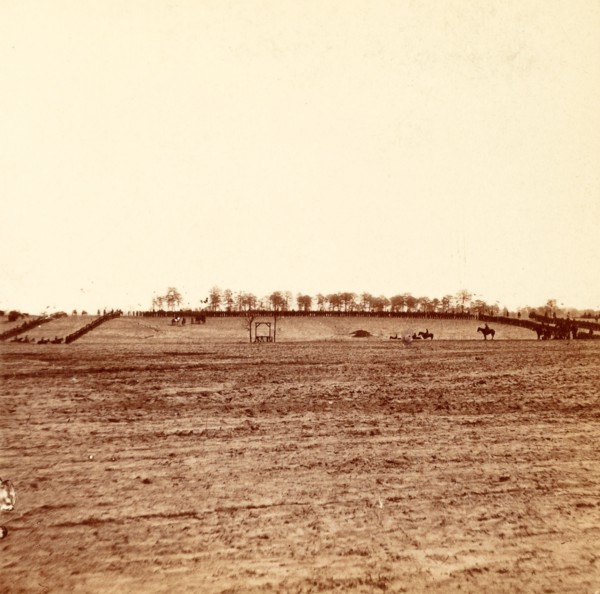 Troops drawn up in Hallow Square to witness an execution, US, USA, America, Vintage photography