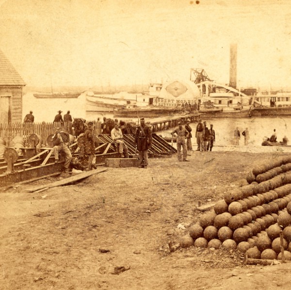 Embarkation for White House, from Yorktown, Va., US, USA, America, Vintage photography