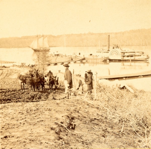 General hospital wharf. Army of the Potomac, City Point, Va., US, USA, America, Vintage photography