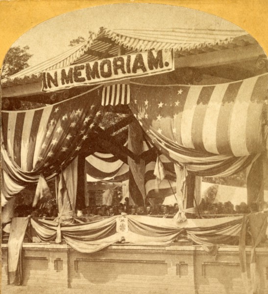 Celebration of the first official Decoration Day at Arlington Cemetery, US, USA, America, Vintage