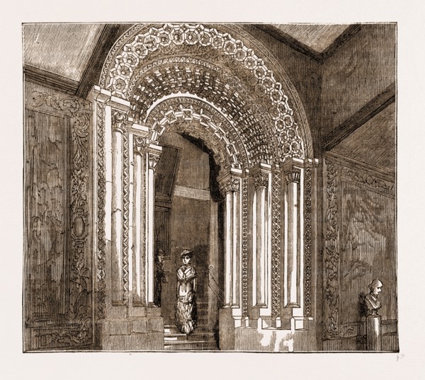 NORMAN DOORWAY, DURHAM UNIVERSITY, UK, 1883