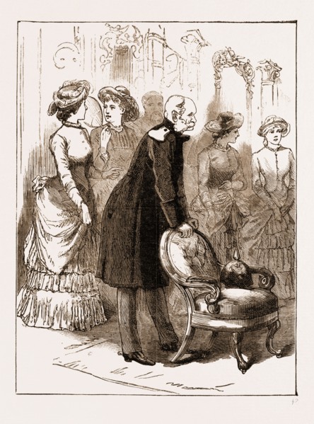 THE SILVER WEDDING OF THE IMPERIAL PRINCE AND PRINCESS OF GERMANY, 1883: THE EMPEROR WATCHING THE