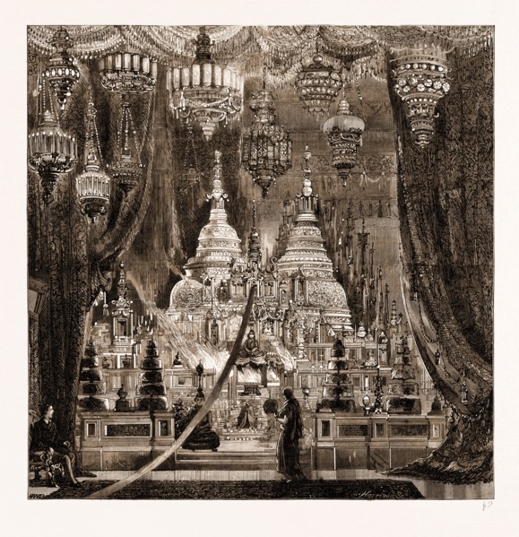 THE LATE QUEEN OF SIAM AND HER INFANT DAUGHTER AT BANGKOK, SIAM, THAILAND, 1883