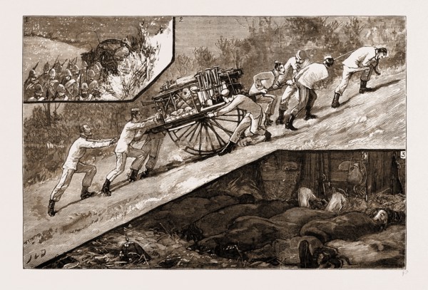 THE VOLUNTEER REVIEW AT BRIGHTON: THE MARCH DOWN OF THE BAGGAGE GUARD OF THE ARTISTS' CORPS (20TH