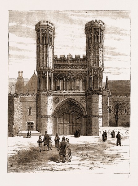 ST. AUGUSTINE'S GATEWAY, CANTERBURY, UK, 1883