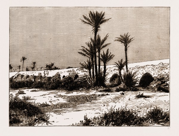A BRIDGE ON THE RIVER TENSYFT, MOROCCO, 1883