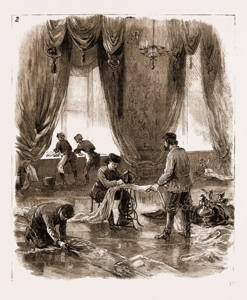 THE CORONATION OF THE CZAR OF RUSSIA, 1883: PREPARATIONS IN THE KREMLIN, MOSCOW, Scrubbers and