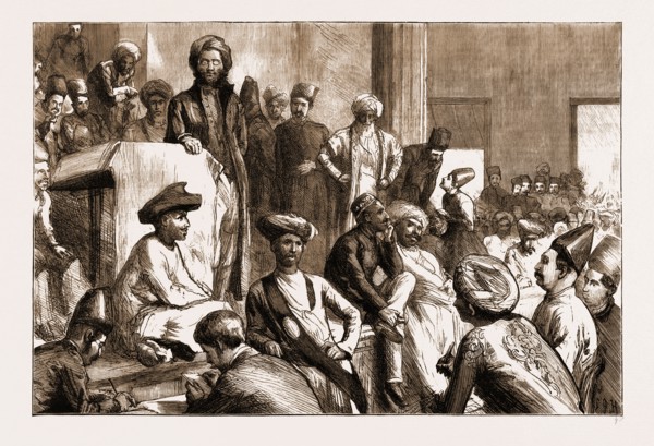 THE NATIVE AGITATION IN INDIA: A MEETING IN THE TOWN HALL, BOMBAY, IN SUPPORT OF MR. ILBERT'S