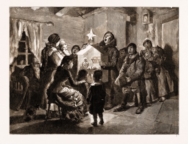 SINGING CHRISTMAS CAROLS IN RUSSIA, 1883