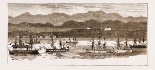 MADAGASCAR, THE "TAYMOUTH CASTLE" LEAVING TAMATAVE WITH DESPATCHES FOR THE MAURITIUS, JUNE 28,