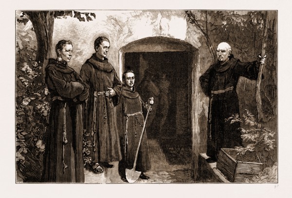 THE TOMB OF CHARLES X., GORITZ, WHERE THE LATE COMTE DE CHAMBORD WAS BURIED, 1883