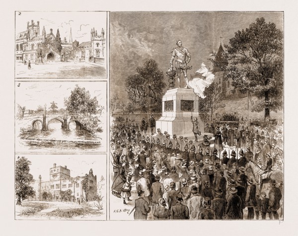 THE DRAKE COMMEMORATION AT TAVISTOCK, DEVONSHIRE, UK, 1883: 1. The Portreeve of Tavistock Unveiling