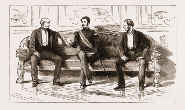 IN THE SMOKING-ROOM AT THE ELYSEE PALACE, PARIS, FRANCE, 1883
