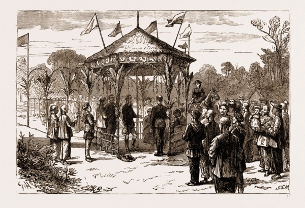 THE FIRST RAILWAY IN THE MALAY PENINSULA: SIR FREDERICK A. WELD, K.C.M.G., GOVERNOR OF THE STRAITS